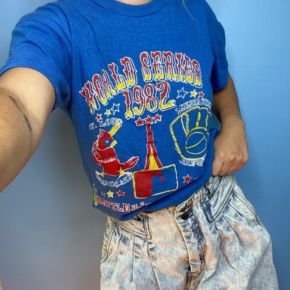 Vintage Other - VINTAGE 80S WORLD SERIES SINGLE STITCH TSHIRT